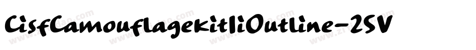 CisfCamouflagekitIiOutline-25Vo字体转换