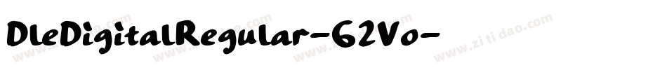 DleDigitalRegular-62Vo字体转换