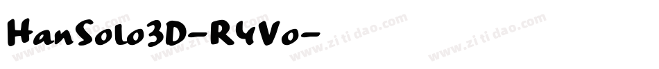 HanSolo3D-R4Vo字体转换