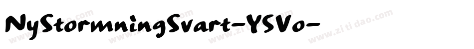 NyStormningSvart-Y5Vo字体转换