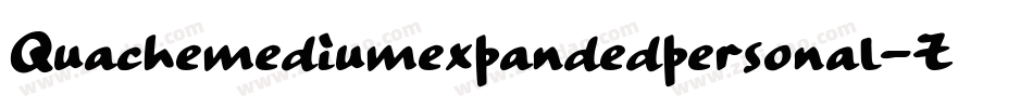 Quachemediumexpandedpersonal-ZVoPm字体转换