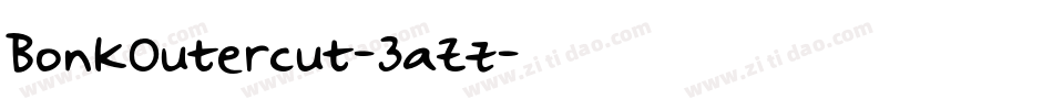 BonkOutercut-3aZz字体转换