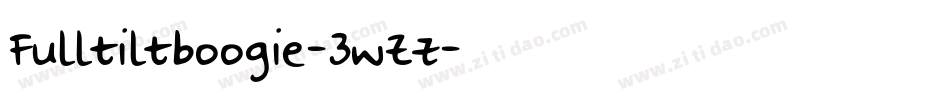 Fulltiltboogie-3wZz字体转换
