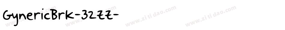 GynericBrk-32ZZ字体转换