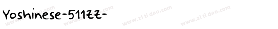 Yoshinese-511ZZ字体转换