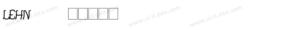 LEHN270字体转换