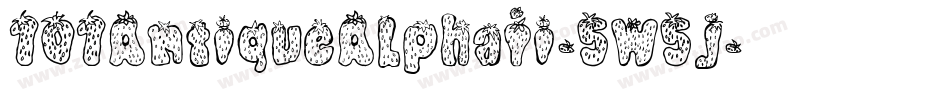 101AntiqueAlphaIi-5W5j字体转换