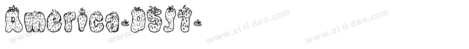 America-D5J1字体转换