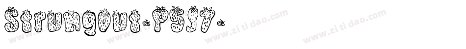 Strungout-P5J7字体转换 Strungout-P5J7字体转换