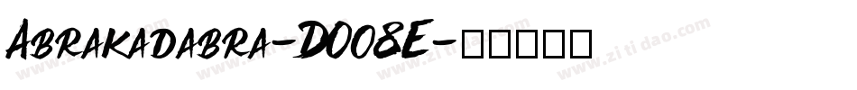 Abrakadabra-DO08E字体转换