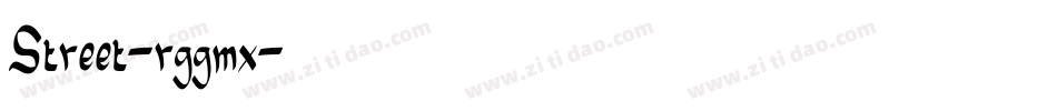 Street-rggmx字体转换