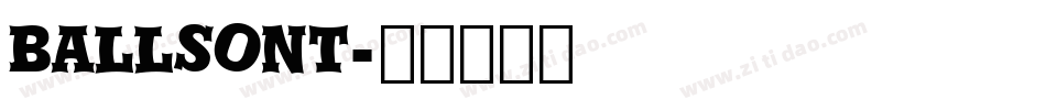 ballsont字体转换