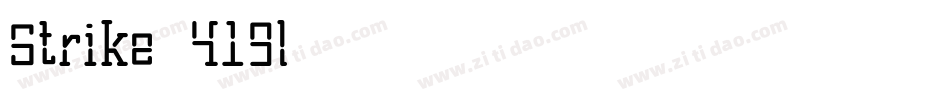 Strike-419l字体转换