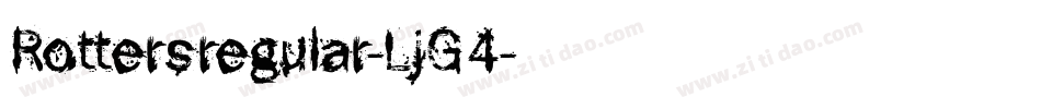 Rottersregular-LjG4字体转换