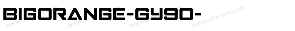 BigOrange-GY9O字体转换