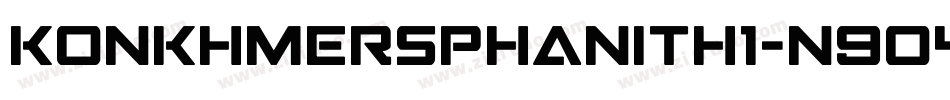 KonkhmerSPhanith1-n9o4字体转换