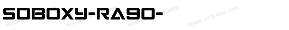 SoBoxy-ra9O字体转换
