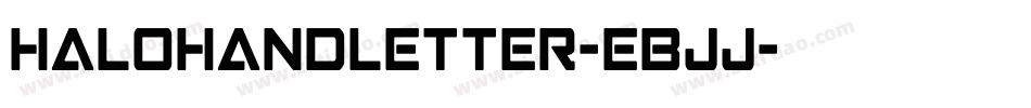 Halohandletter-EBjj字体转换
