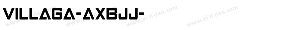 Villaga-axBjJ字体转换