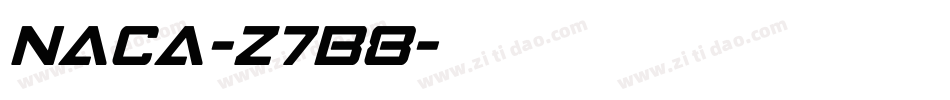 Naca-Z7B8字体转换