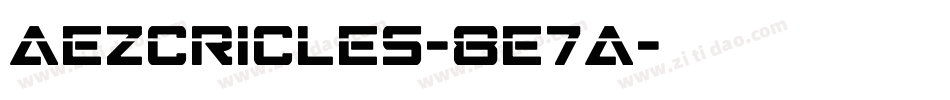 Aezcricles-8e7A字体转换