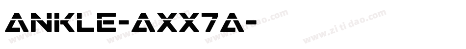 Ankle-axx7a字体转换