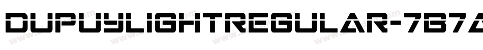 DupuylightRegular-7B7A字体转换