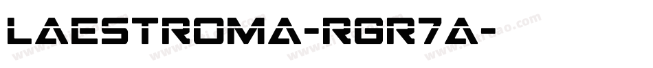 LaEstroma-rgr7A字体转换