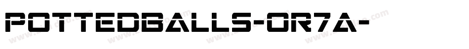 PottedBalls-oR7a字体转换