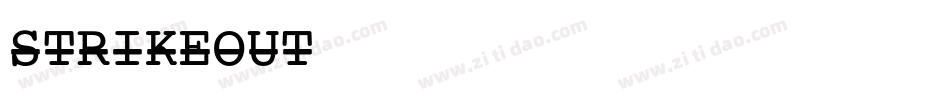 STRIKEOUT字体转换