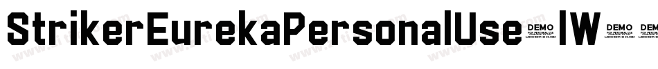 StrikerEurekaPersonalUse-lW35字体转换