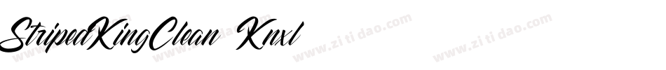 StripedKingClean-Knxl字体转换