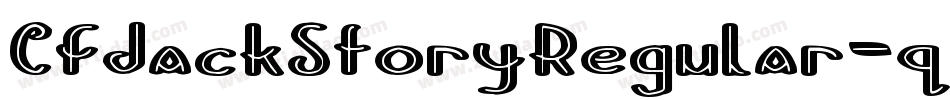 CfJackStoryRegular-q8G0字体转换