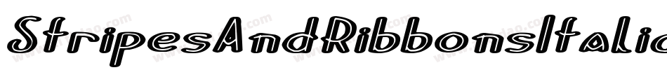 StripesAndRibbonsItalic-ZjYJ字体转换