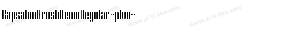 KapsalonBrushDemoRegular-p1vv字体转换 KapsalonBrushDemoRegular-p1vv字体转换