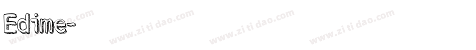 Edime字体转换