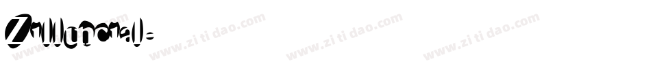 Zilluncial字体转换