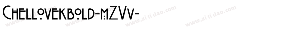 Chellovekbold-mZVv字体转换