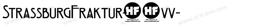 StrassburgFraktur-19vv字体转换