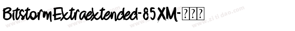 BitstormExtraextended-85XM字体转换