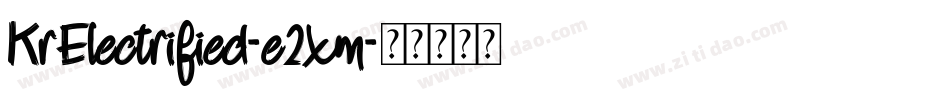 KrElectrified-e2xm字体转换