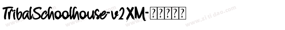 TribalSchoolhouse-v2XM字体转换