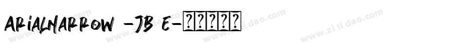 ArialNarrow7-JB8E字体转换