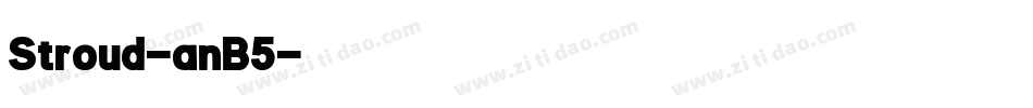 Stroud-anB5字体转换