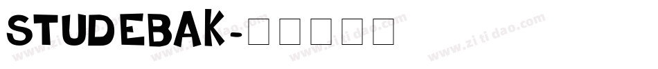 STUDEBAK字体转换