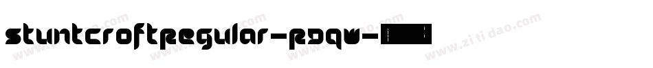 StuntcroftRegular-RDqW字体转换