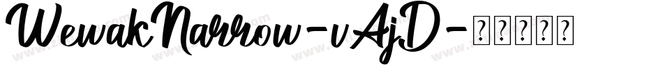 WewakNarrow-vAjD字体转换