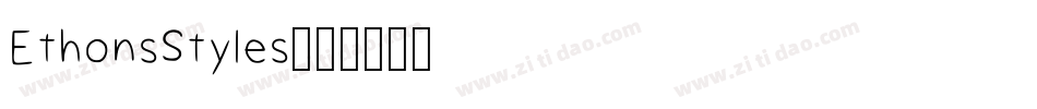 EthonsStyles字体转换