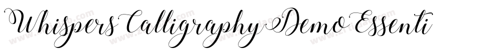 WhispersCalligraphyDemoEssentialBold-8AMZ字体转换
