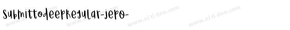 SubmittodeepRegular-jepO字体转换